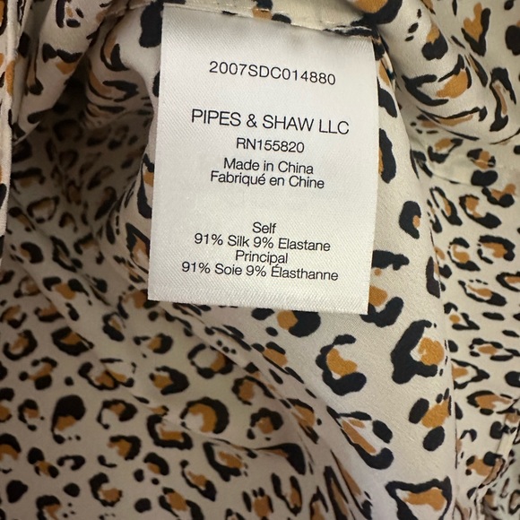 Veronica Beard leopard print blouse size 6 - Picture 11 of 13